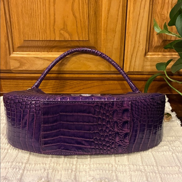 Brahmin Small Bekka Purple Curved Handbag (ABBA) - Picture 12 of 16
